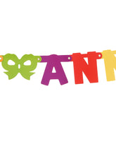 Guirlande Joyeux anniversaire découpée colorée
